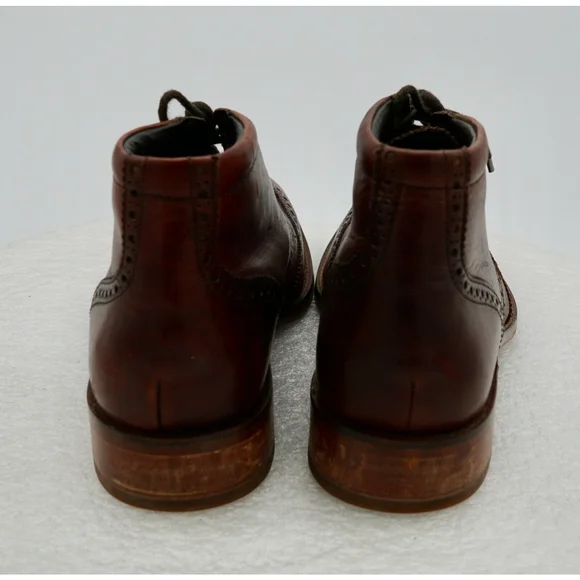 Cole Haan Liam Chukka II WingtipLeather Ankle Boots Brown Brogue - Main Image